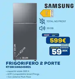 Euronics SAMSUNG FRIGORIFERO 2 PORTE RT38CG6624S9ES offerta