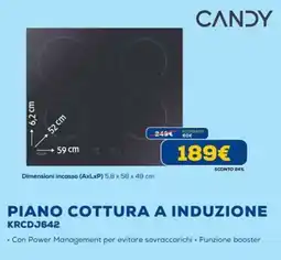 Euronics CANDY PIANO COTTURA A INDUZIONE KRCDJ642 offerta
