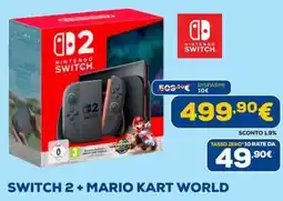 Euronics Switch 2 + mario kart world offerta