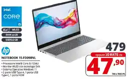 Comet hp NOTEBOOK 15-FD098NL offerta