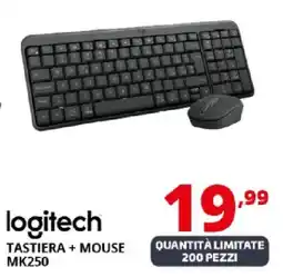 Comet logitech TASTIERA + MOUSE MK250 offerta