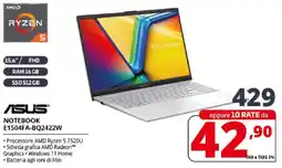 Comet ASUS NOTEBOOK E1504FA-BQ2422W offerta