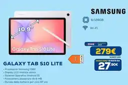 Euronics SAMSUNG GALAXY TAB S10 LITE offerta