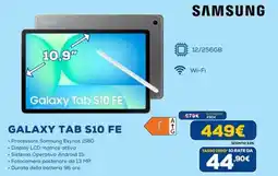 Euronics SAMSUNG GALAXY TAB S10 FE offerta