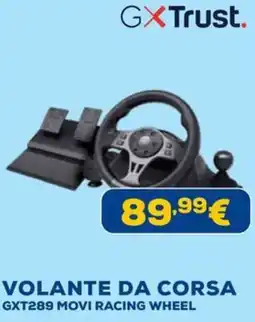 Euronics GXTrust VOLANTE DA CORSA GXT289 MOVI RACING WHEEL offerta