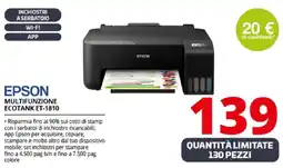 Comet EPSON MULTIFUNZIONE ECOTANK ET-1810 offerta