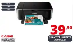 Comet Canon MULTIFUNZIONE PIXMA MG36505 offerta