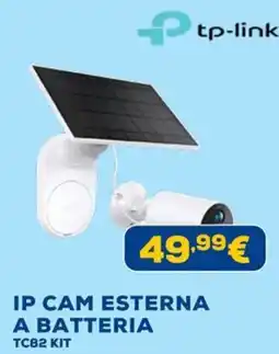 Euronics tp-link IP CAM ESTERNA A BATTERIA TC82 KIT offerta