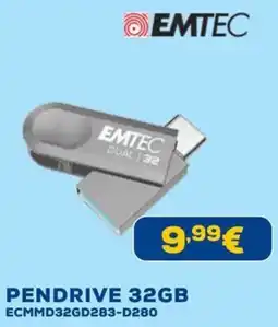 Euronics EMTEC PENDRIVE 32GB ECMMD32GD283-D280 offerta