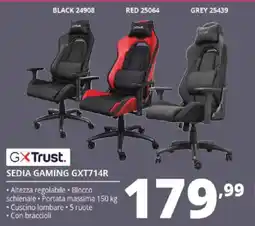 Comet GXTrust. SEDIA GAMING GXT714R offerta