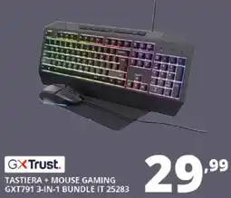 Comet GXTrust. TASTIERA + MOUSE GAMING GXT791 3-IN-1 BUNDLE IT 25283 offerta