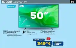Euronics SAMSUNG U7000F 4K Smart TV 50" offerta