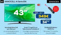 Euronics LG 43″ NANOCELL AI Serie 81A 43NANO81A offerta