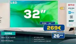 Euronics Hisense 32S5Q Déco TV 32" Full HD QLED IPS Display offerta