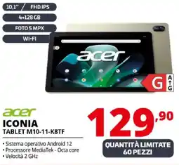 Comet acer ICONIA TABLET M10-11-K8TF offerta