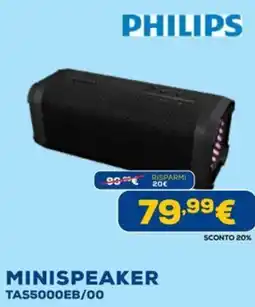Euronics PHILIPS MINISPEAKER TAS5000EB/00 offerta