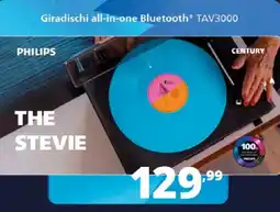 Comet Philips Giradischi all-in-one Bluetooth TAV3000 offerta