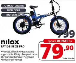 Comet Nilox fat e-bike X8 pro offerta