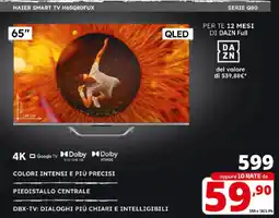 Comet HAIER SMART TV H65Q80FUX SERIE Q80 offerta