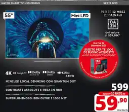 Comet HAIER SMART TV H55M90EUX SERIE M90 offerta