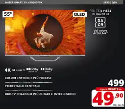 Comet HAIER SMART TV H55Q80FUX SERIE Q80 offerta