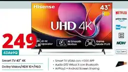 Comet Hisense 43A69Q Smart TV 43" 4K offerta