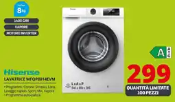 Comet Hisense LAVATRICE WFQP8014EVM offerta