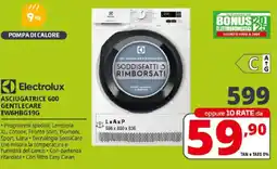Comet Electrolux ASCIUGATRICE 600 GENTLECARE EW6HBG19G offerta
