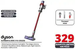 Comet dyson ASPIRAPOLVERE V10 ORIGIN offerta