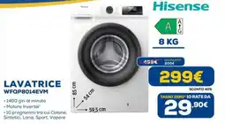 Euronics Hisense LAVATRICE WFQP8014EVM offerta