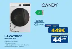 Euronics CANDY LAVATRICE BP 412BL8-S offerta