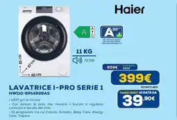 Euronics Haier LAVATRICE I-PRO SERIE 1 HW110-BP14929AS offerta