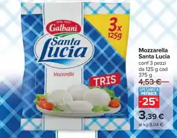 Carrefour Mozzarella Santa Lucia offerta