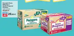 Carrefour Pannolini Penta Baby Dry o Quadri Progressi Pampers offerta