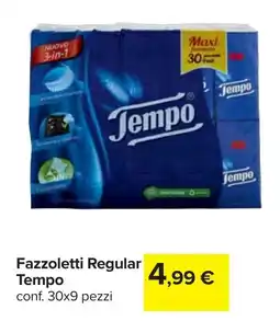 Carrefour Fazzoletti Regular Tempo offerta
