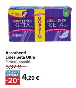 Carrefour Assorbenti Lines Seta Ultra offerta