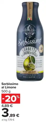 Carrefour Sorbissimo al Limone offerta