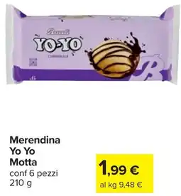 Carrefour Merendina Yo Yo Motta offerta