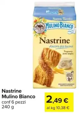 Carrefour Nastrine Mulino Bianco offerta