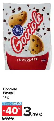 Carrefour Gocciole Pavesi offerta