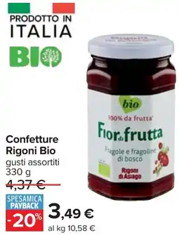 Carrefour Confetture Rigoni Bio offerta