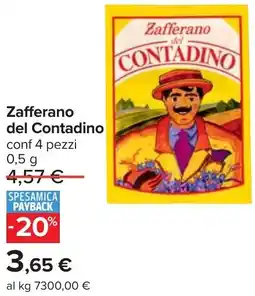 Carrefour Zafferano del Contadino offerta