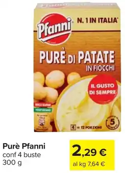 Carrefour Purè Pfanni offerta