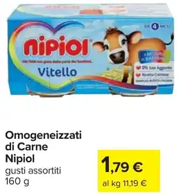 Carrefour Omogeneizzati di Carne Nipiol offerta