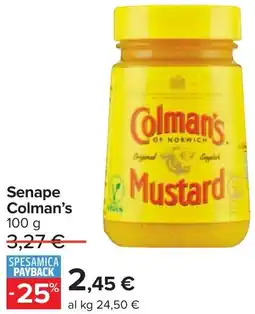 Carrefour Senape Colman's offerta