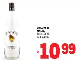 Metro Liquore 21° MALIBU offerta