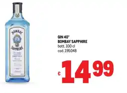 Metro Gin 40° BOMBAY SAPPHIRE offerta