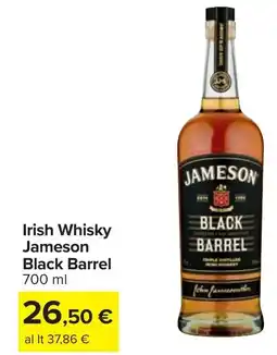 Carrefour Irish Whisky Jameson Black Barrel offerta