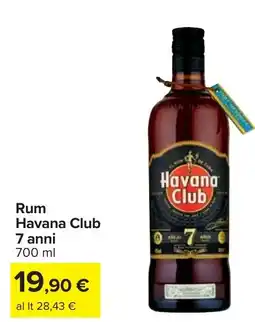 Carrefour Rum Havana Club 7 anni offerta