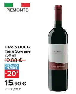 Carrefour Barolo DOCG Terre Sovrane offerta